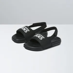 VANS Black/True White La Costa Slide-On V Toddler Sandal