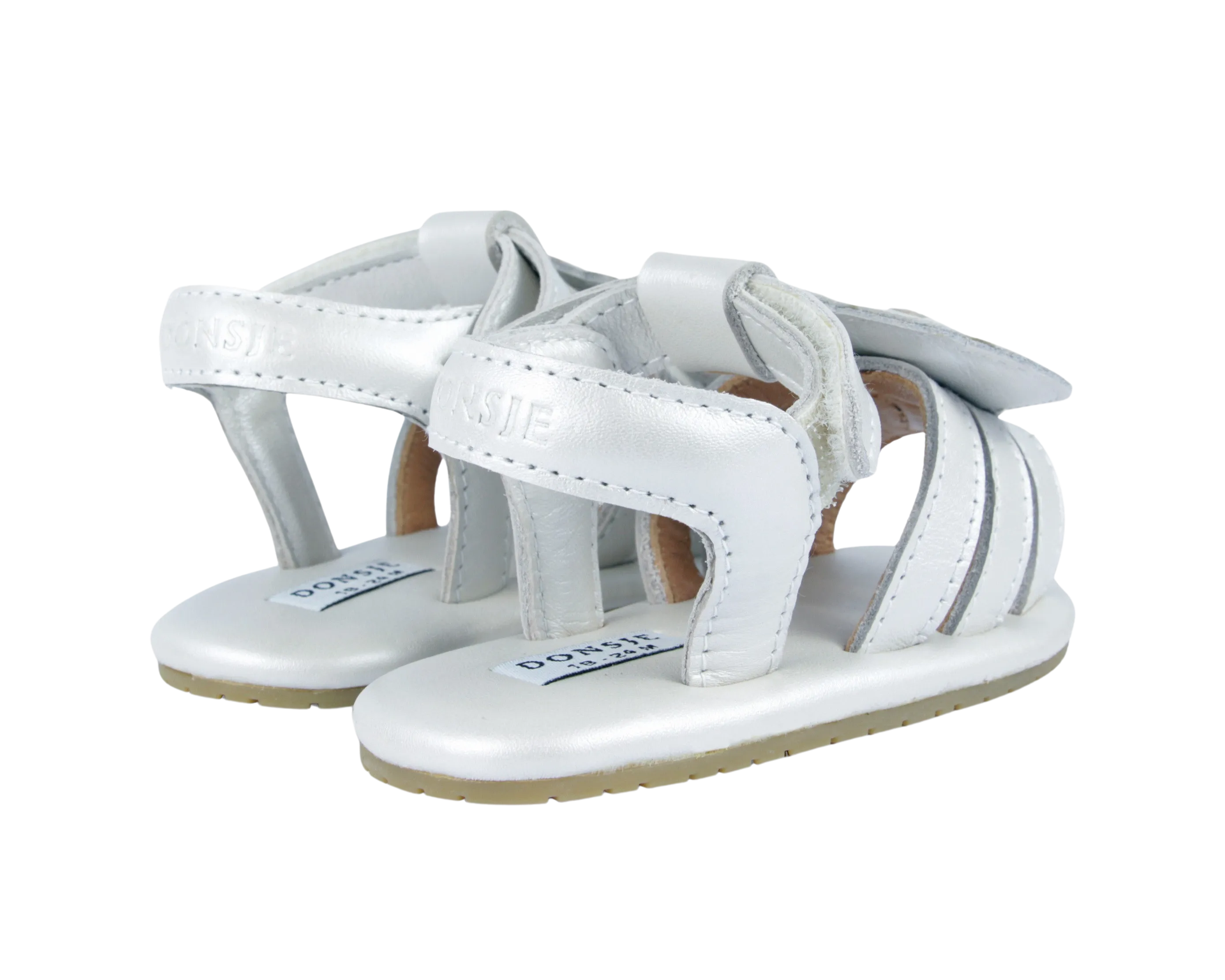 Vazi Sandals | Peacock | Off White Metallic Leather
