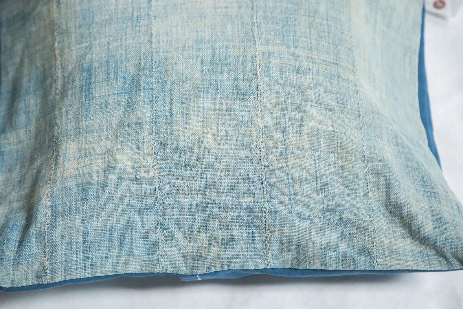 Vintage Light Blue Indigo Pillow