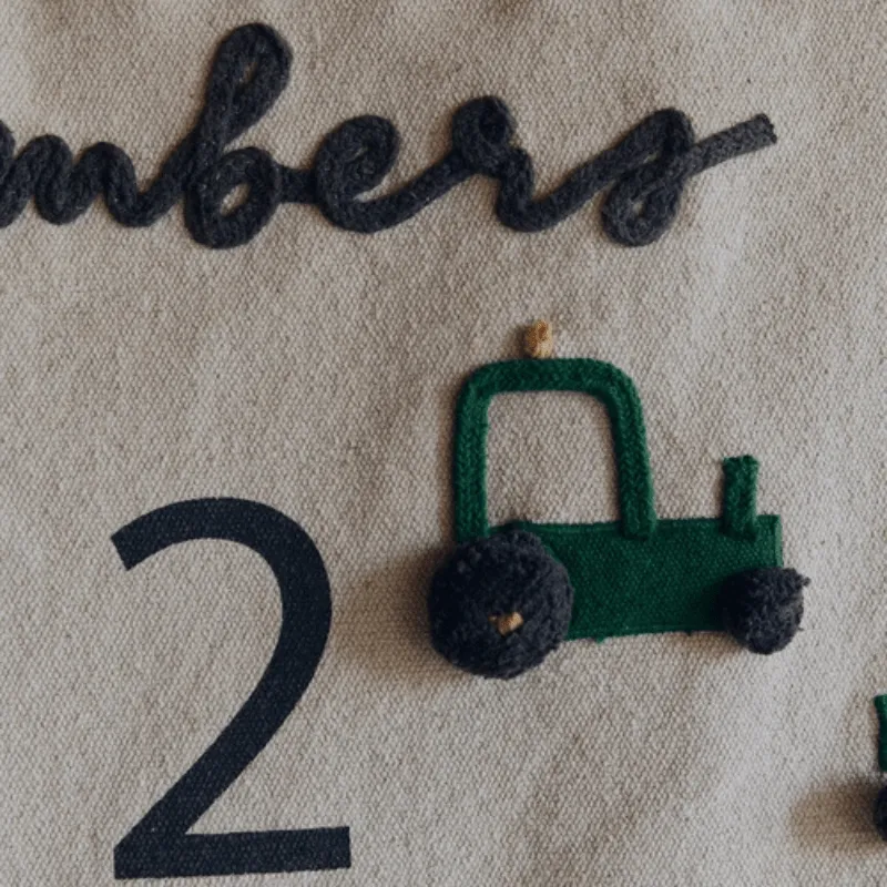 Wall Hanger Farm Numbers by Lorena Canals