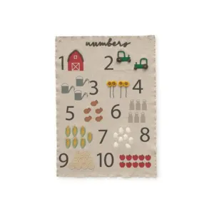 Wall Hanger Farm Numbers by Lorena Canals