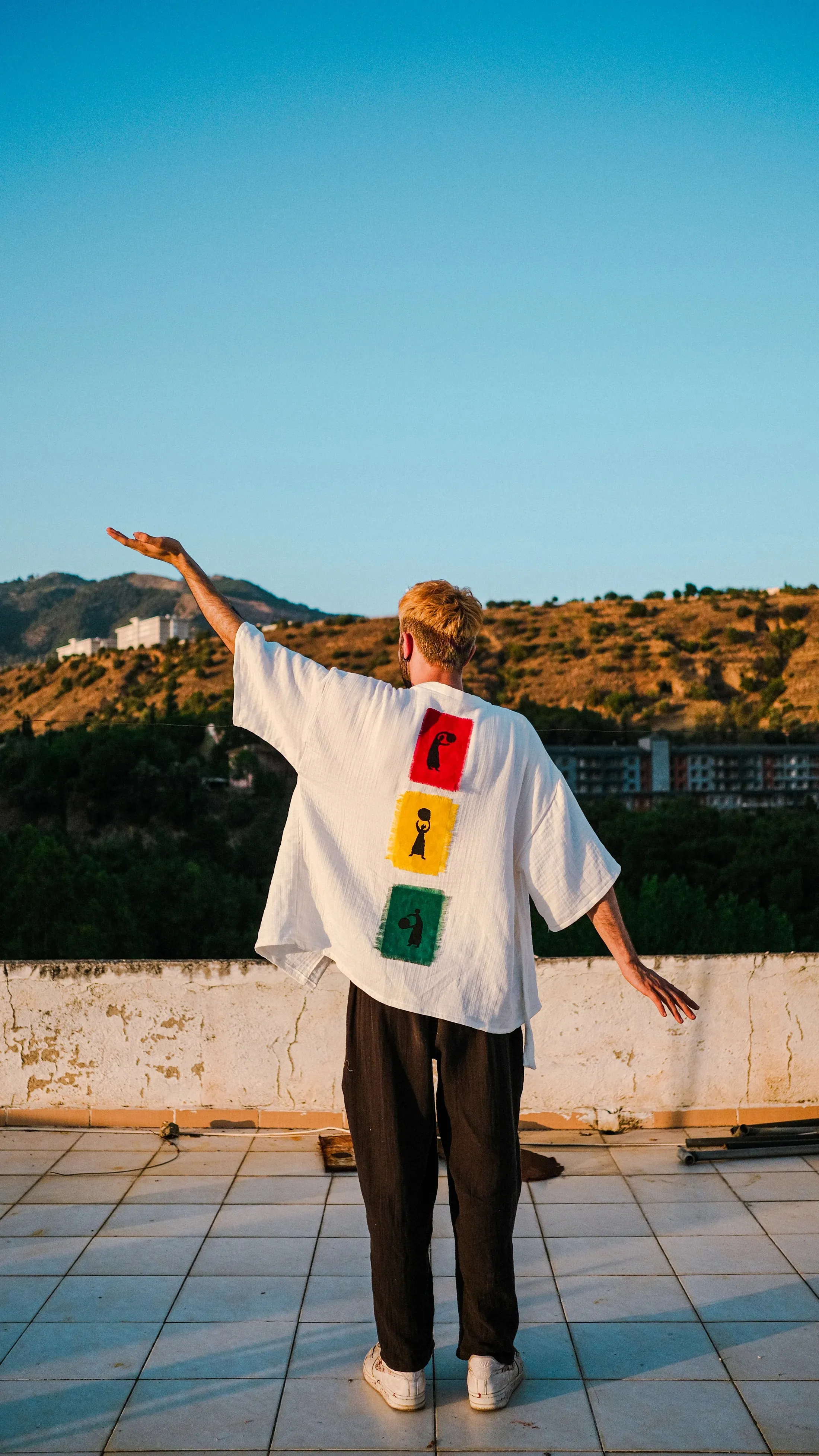 White Ancient Dance Kimono