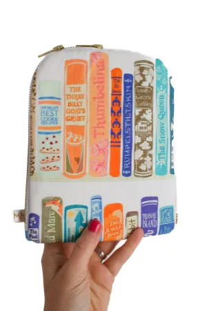 White Book Canvas 6.8" Device Tablet Sleeve