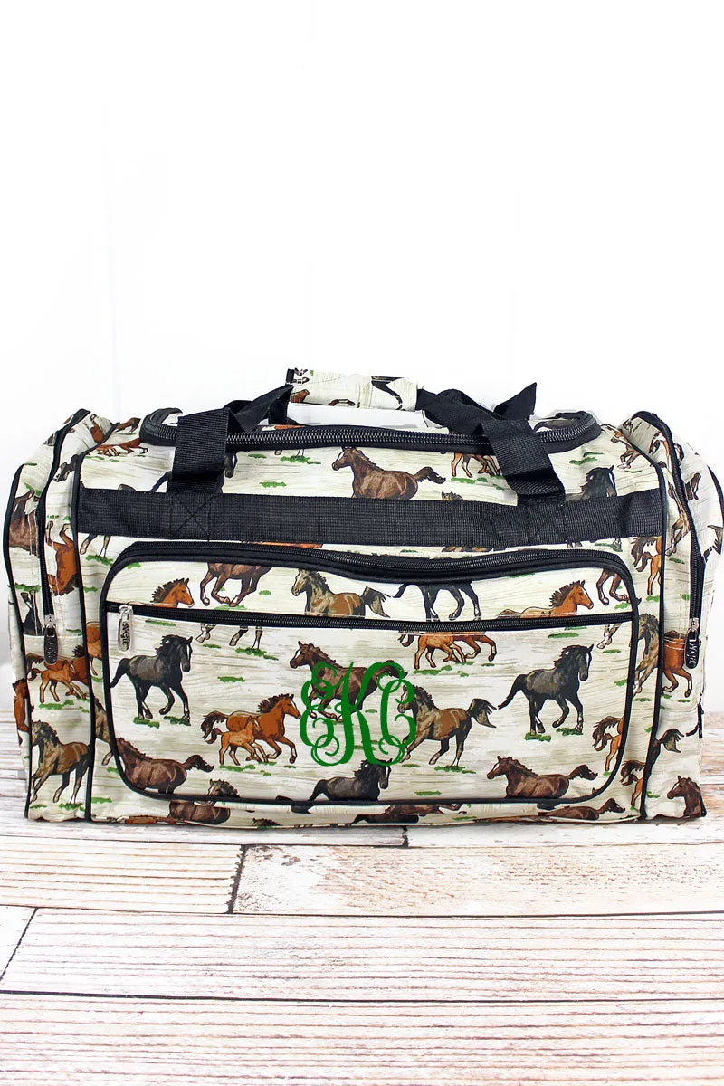 Wild Horses Duffle Bag 23"