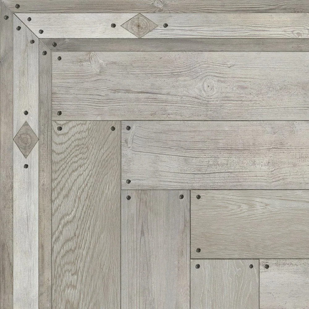 Williamsburg 18th-Century Joinery "Everlasting Grain" Vinyl Floorcloth - Spicher & Co.