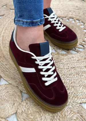 Willow Red Suede Sneakers