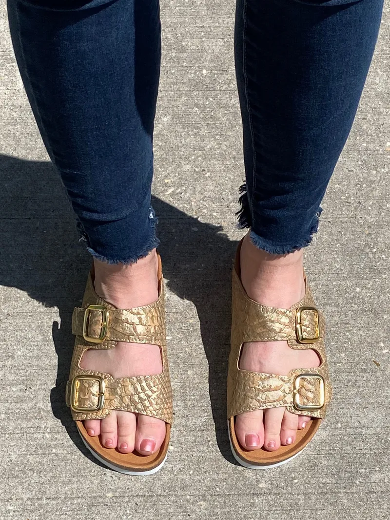 Women's Cork Sandal - Natural Piton Cork