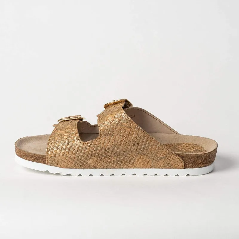 Women's Cork Sandal - Natural Piton Cork