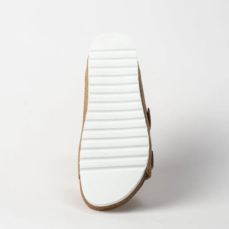 Women's Cork Sandal - Natural Piton Cork