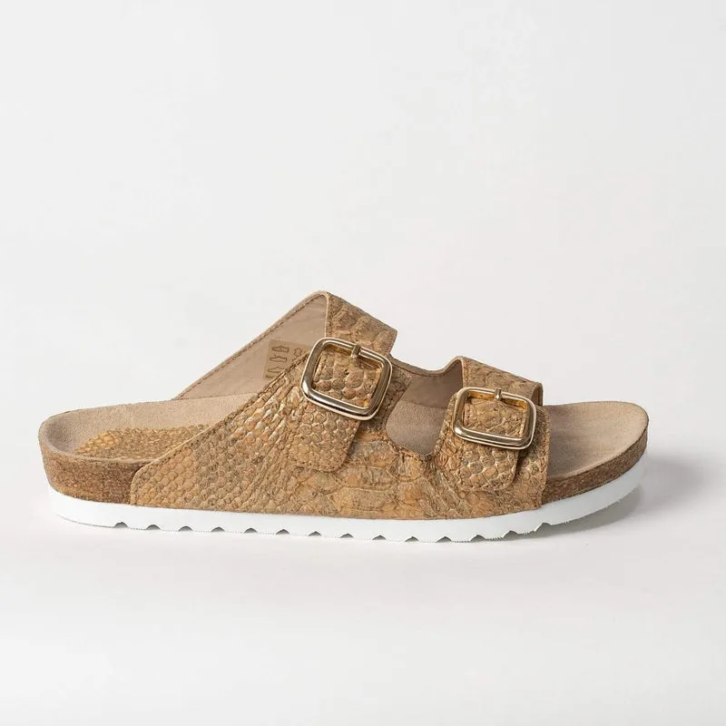 Women's Cork Sandal - Natural Piton Cork