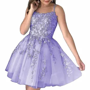 Women's Homecoming Dresses Short Prom Dress Lace Appliques Teens Party Gowns