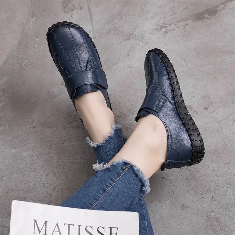 Women's Leather Non-slip Flat Shoes