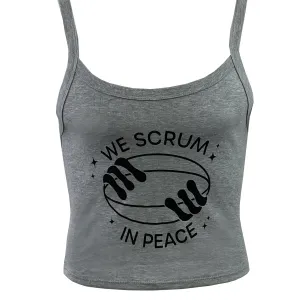 Women's Modish Rugger Limited Edition "We Scrum in Peace" Muscle Crop Tank
