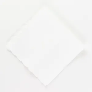 Women's Scalloped Linen Handkerchief