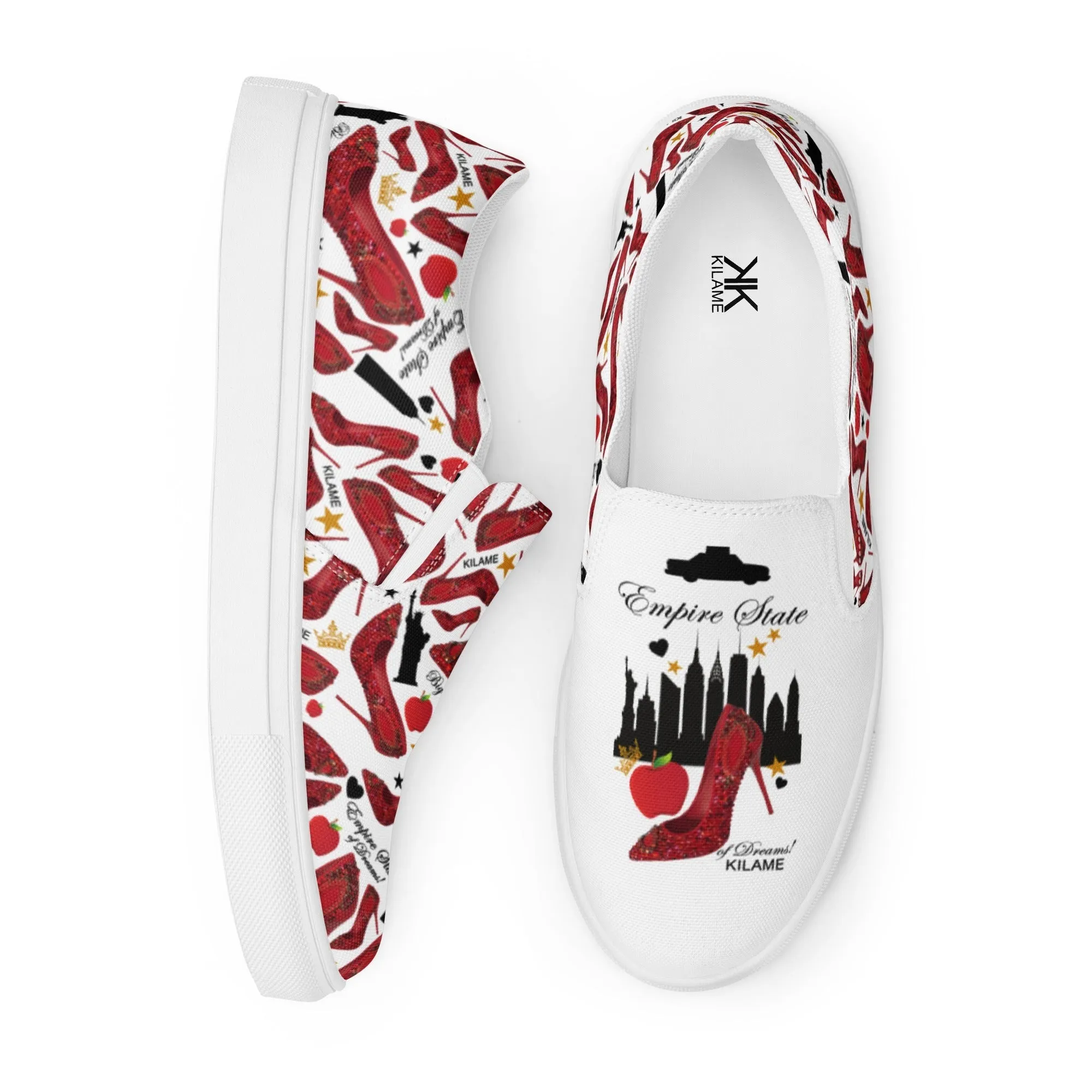 Women’s slip-on canvas shoes 'Empire State of dreams'