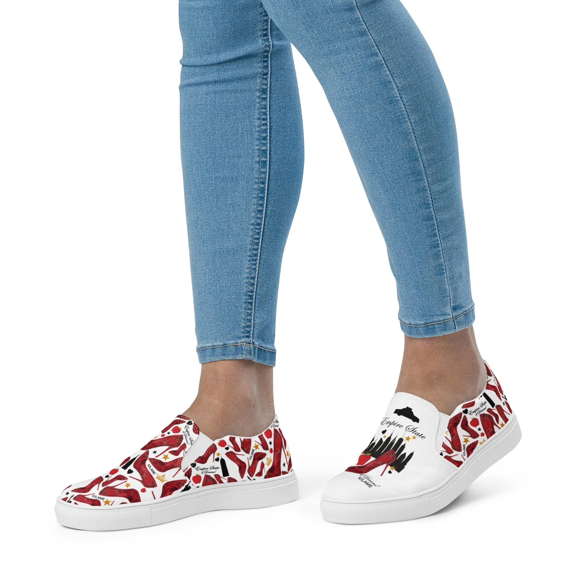 Women’s slip-on canvas shoes 'Empire State of dreams'