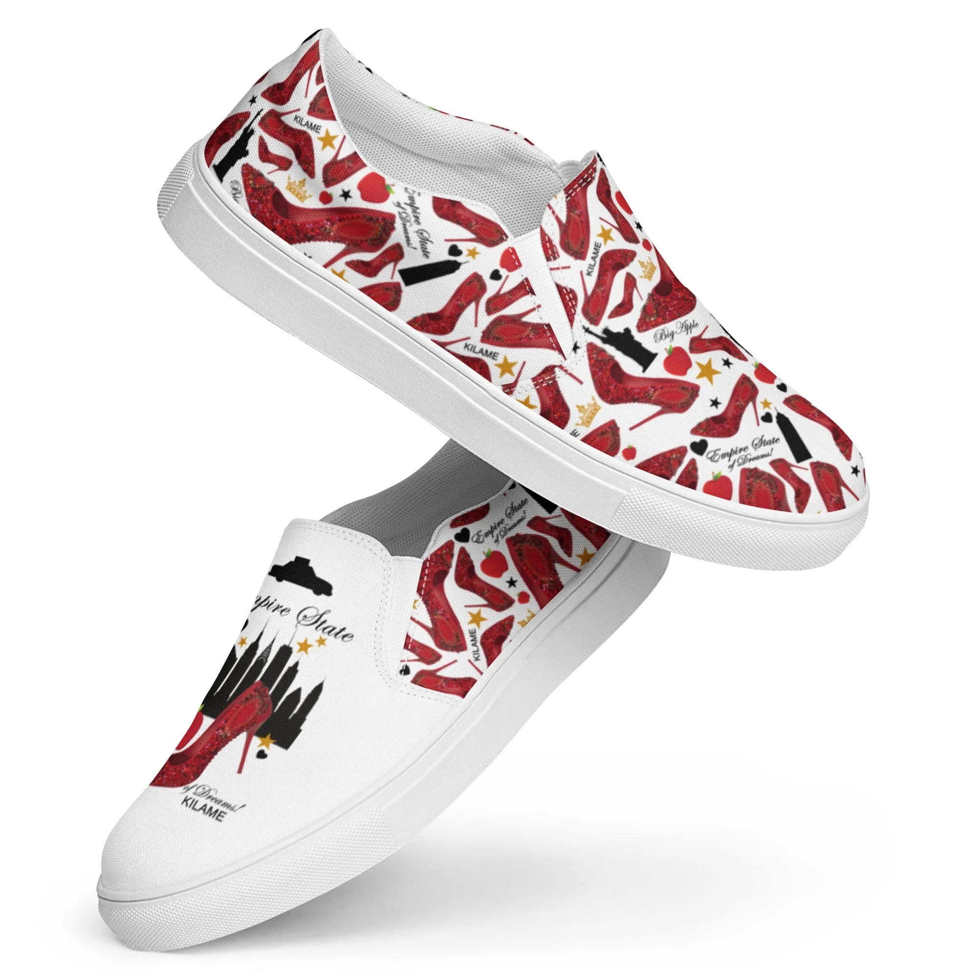 Women’s slip-on canvas shoes 'Empire State of dreams'