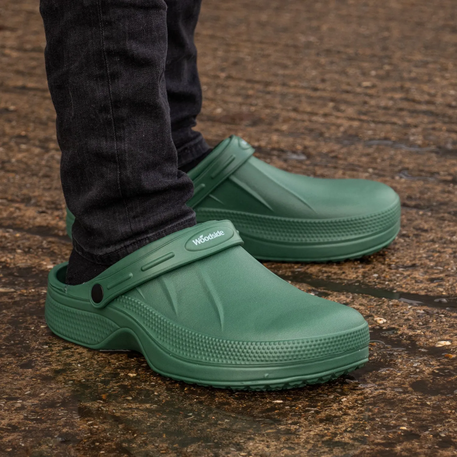 Woodside Men's/Women's Slip On Garden Clog Mule Work Shoes