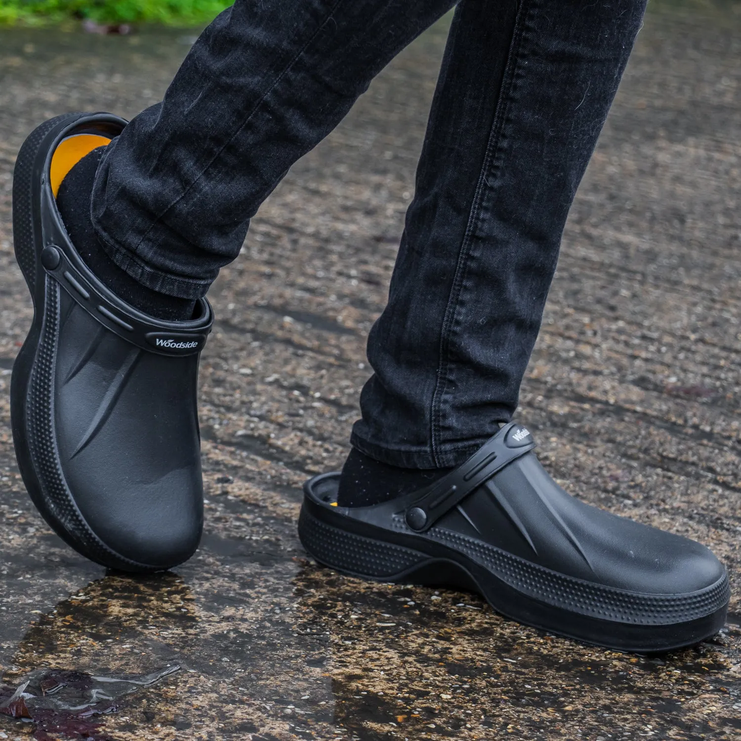 Woodside Men's/Women's Slip On Garden Clog Mule Work Shoes