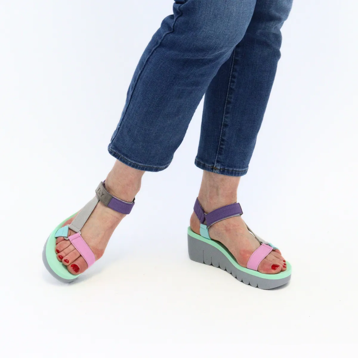 Yefa Grey/Pink Multi
