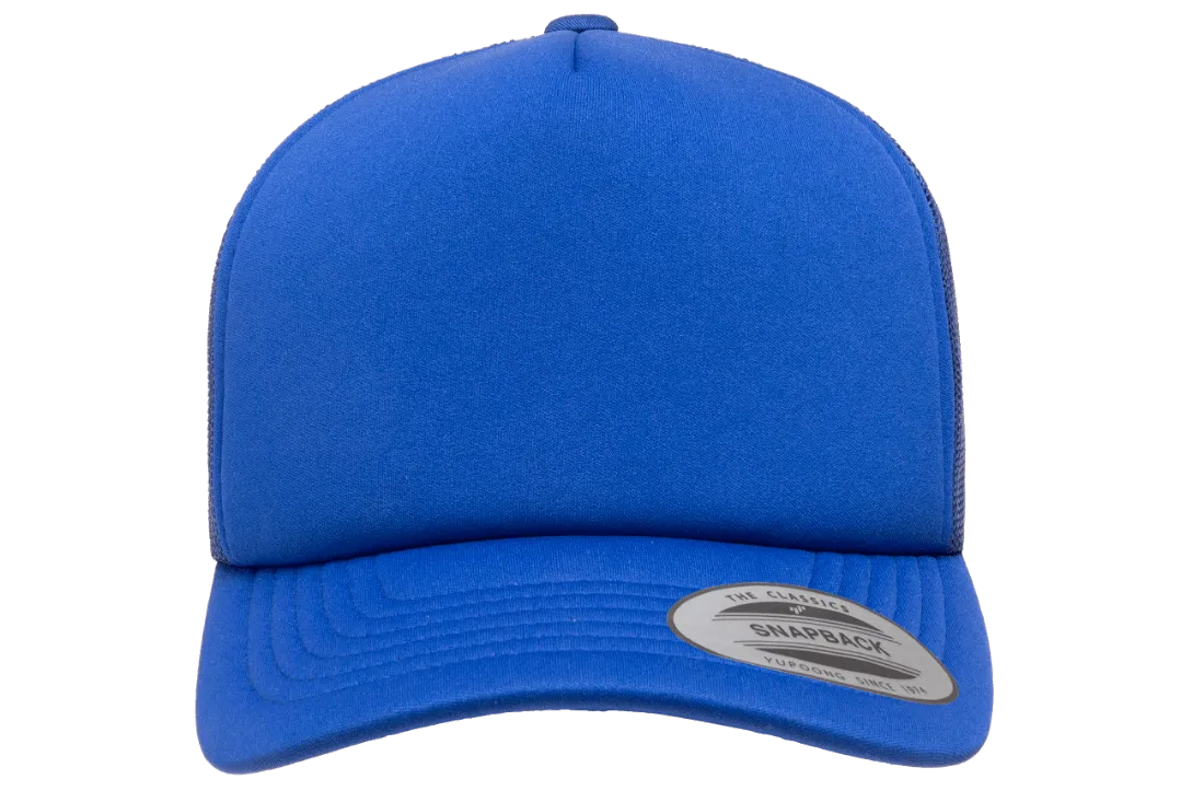 YP CLASSICS® Curved Visor Foam Trucker Cap Royal