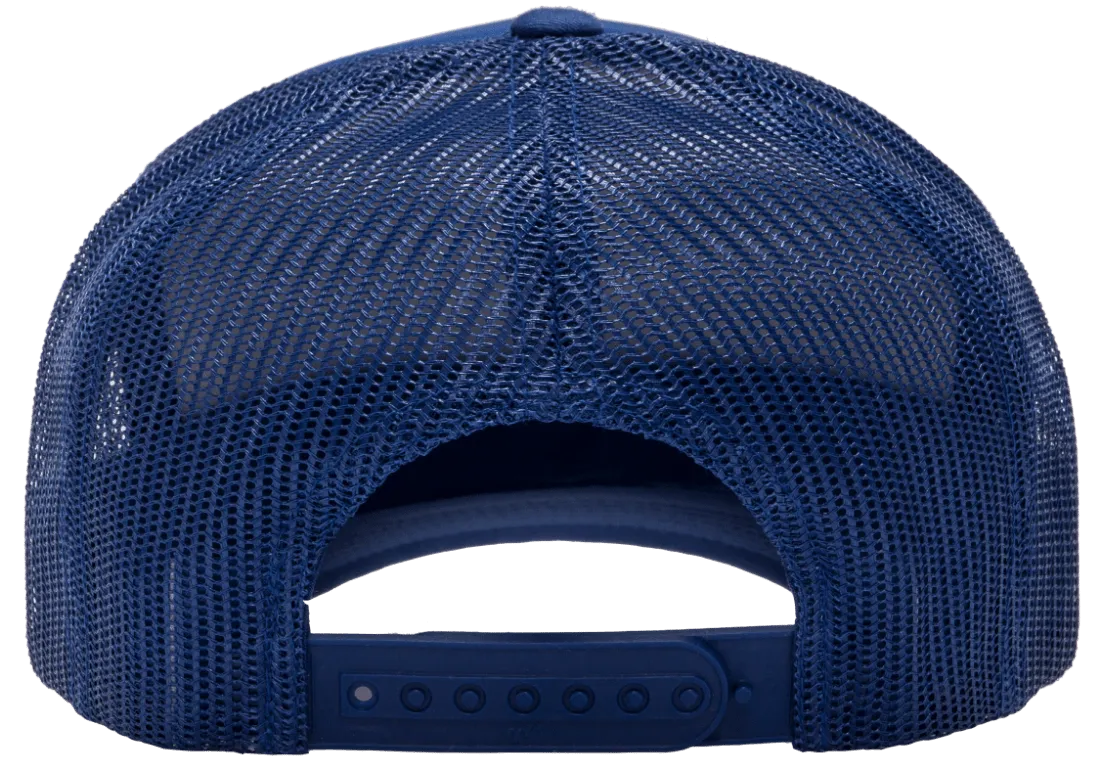 YP CLASSICS® Curved Visor Foam Trucker Cap Royal