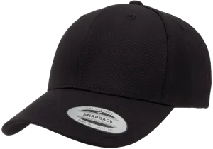 YP CLASSICS® Premium Curved Visor Snapback Black