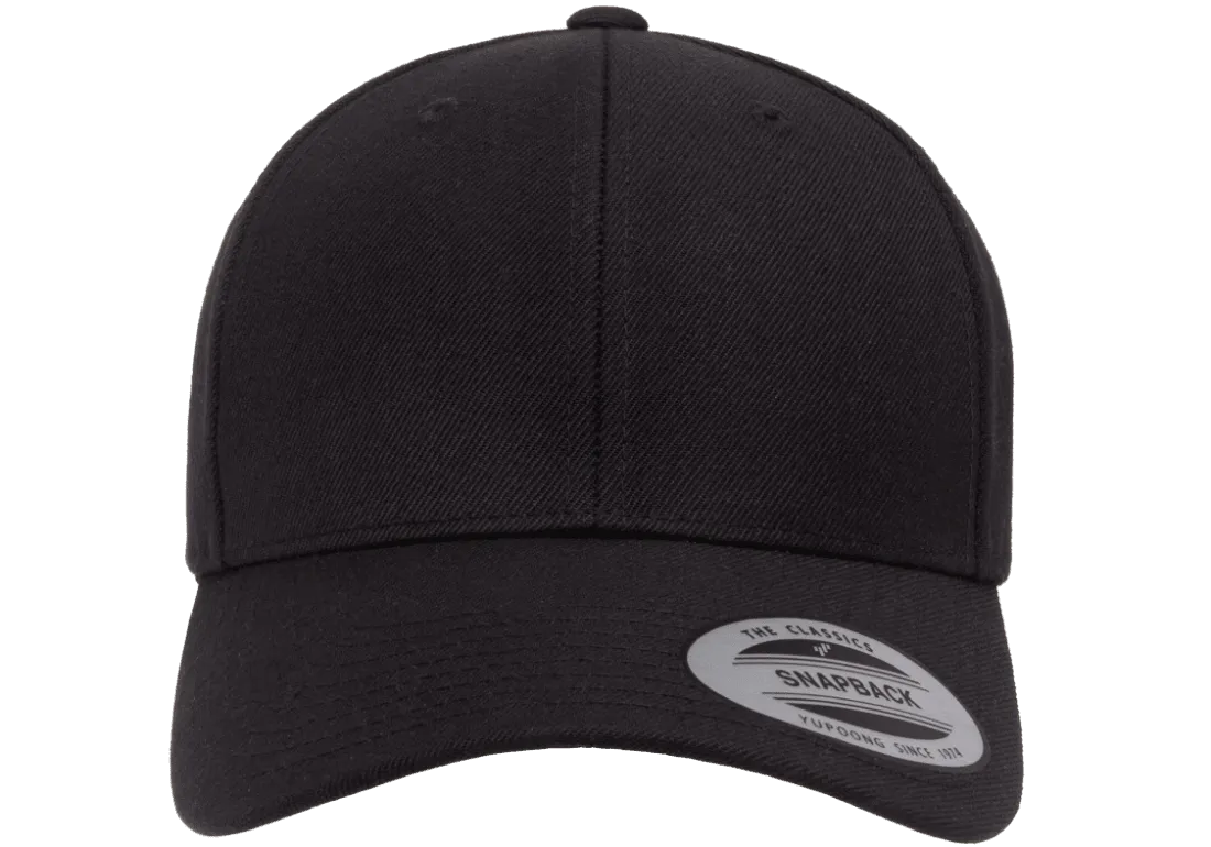 YP CLASSICS® Premium Curved Visor Snapback Black