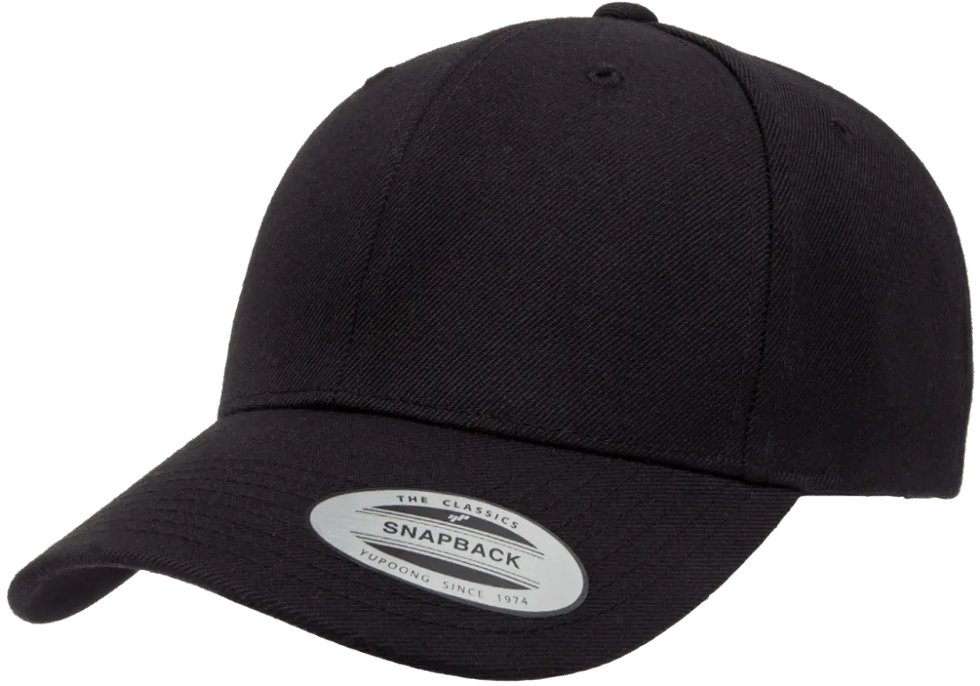YP CLASSICS® Premium Curved Visor Snapback Black
