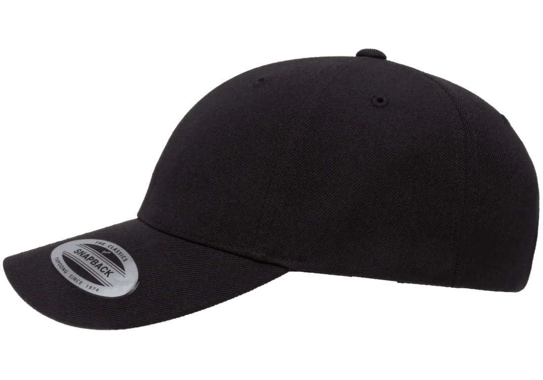 YP CLASSICS® Premium Curved Visor Snapback Black