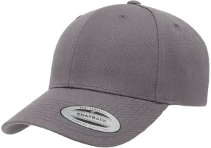 YP CLASSICS® Premium Curved Visor Snapback Dark Grey