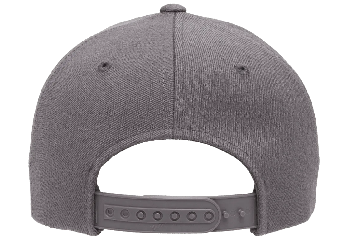 YP CLASSICS® Premium Curved Visor Snapback Dark Grey