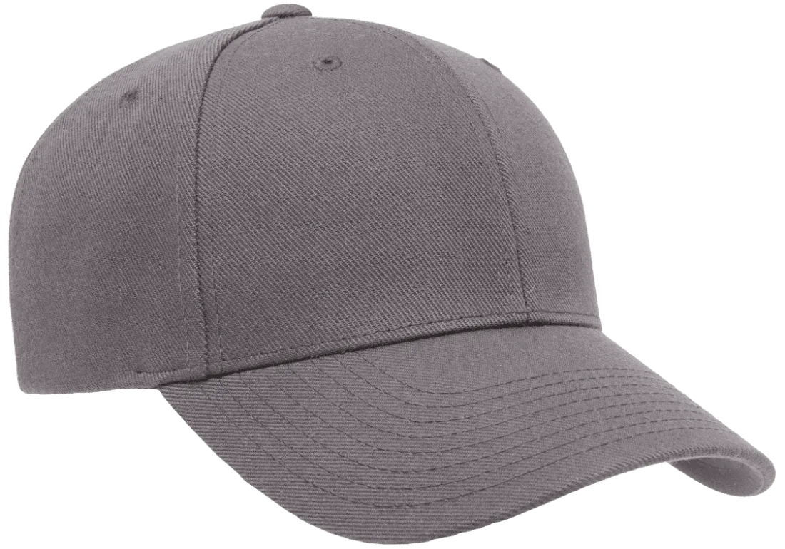 YP CLASSICS® Premium Curved Visor Snapback Dark Grey