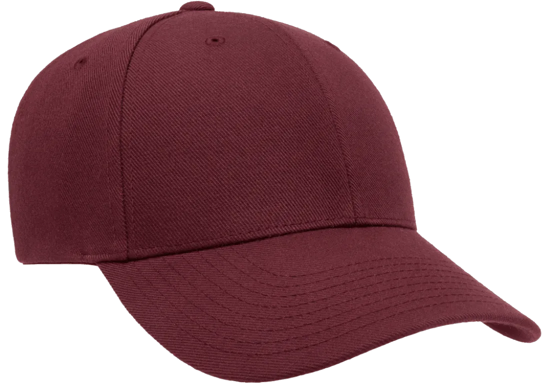 YP CLASSICS® Premium Curved Visor Snapback Maroon