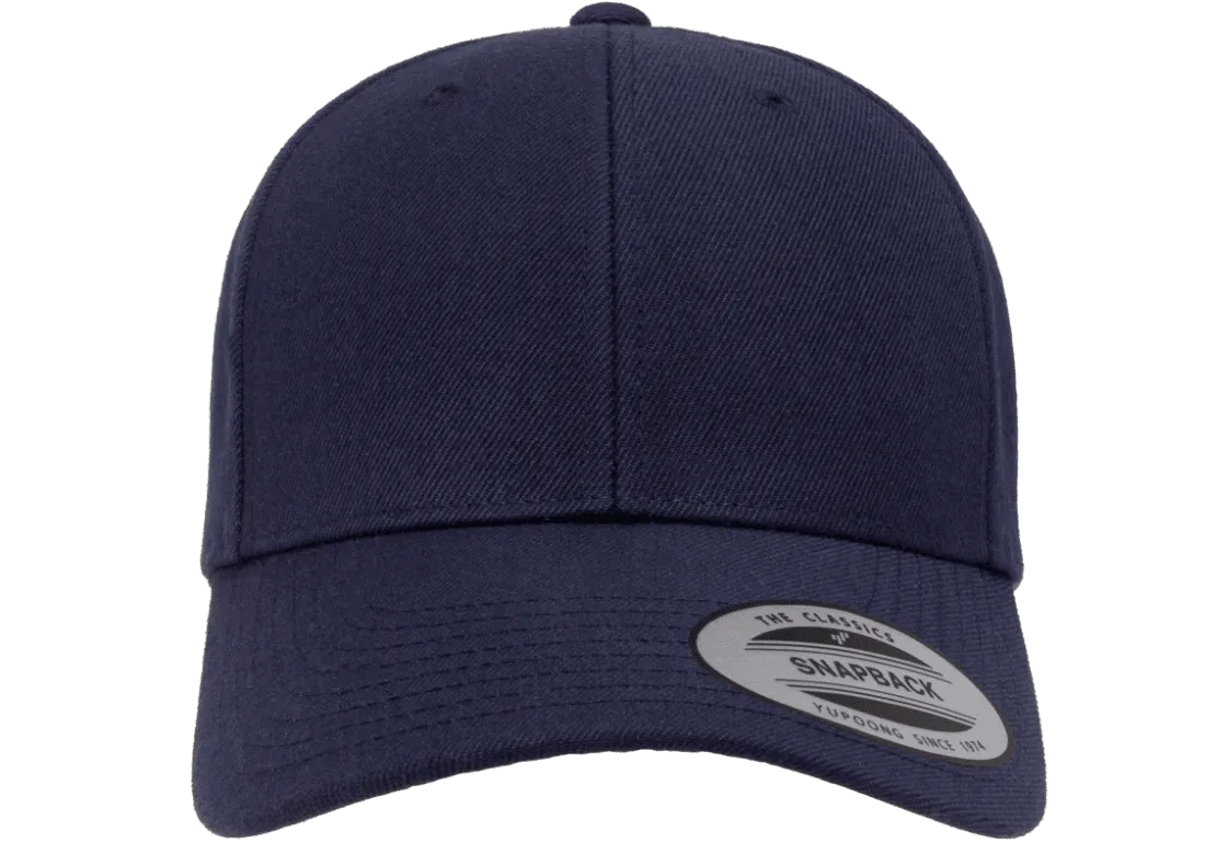 YP CLASSICS® Premium Curved Visor Snapback Navy