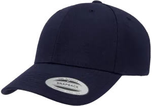 YP CLASSICS® Premium Curved Visor Snapback Navy