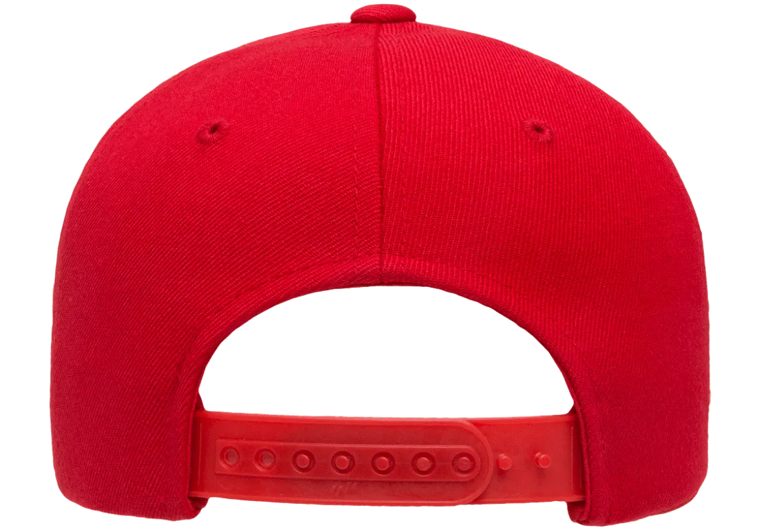 YP CLASSICS® Premium Curved Visor Snapback Red
