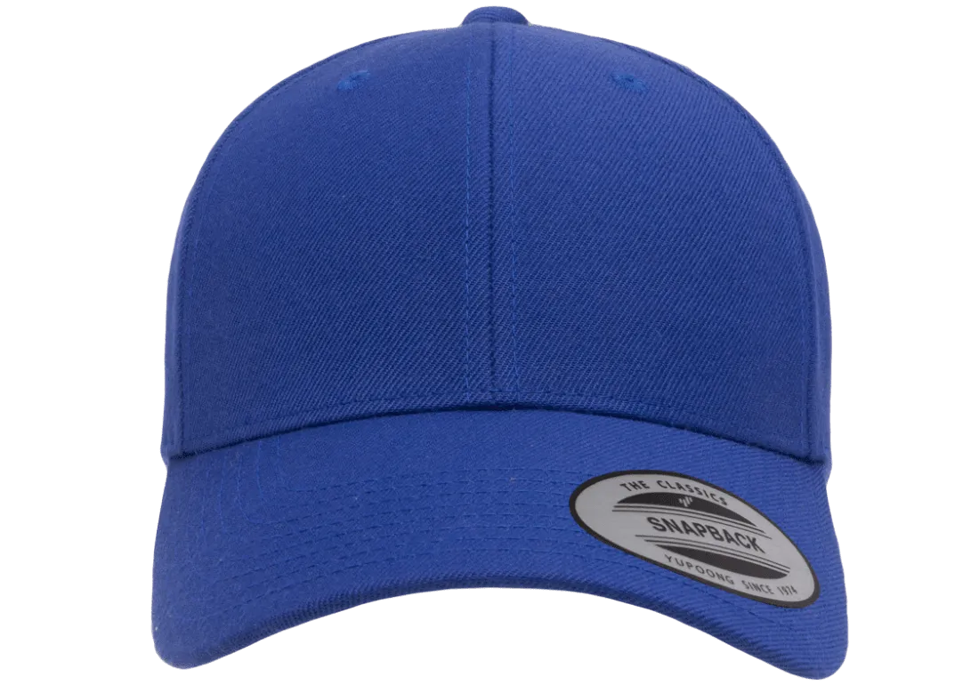 YP CLASSICS® Premium Curved Visor Snapback Royal Blue
