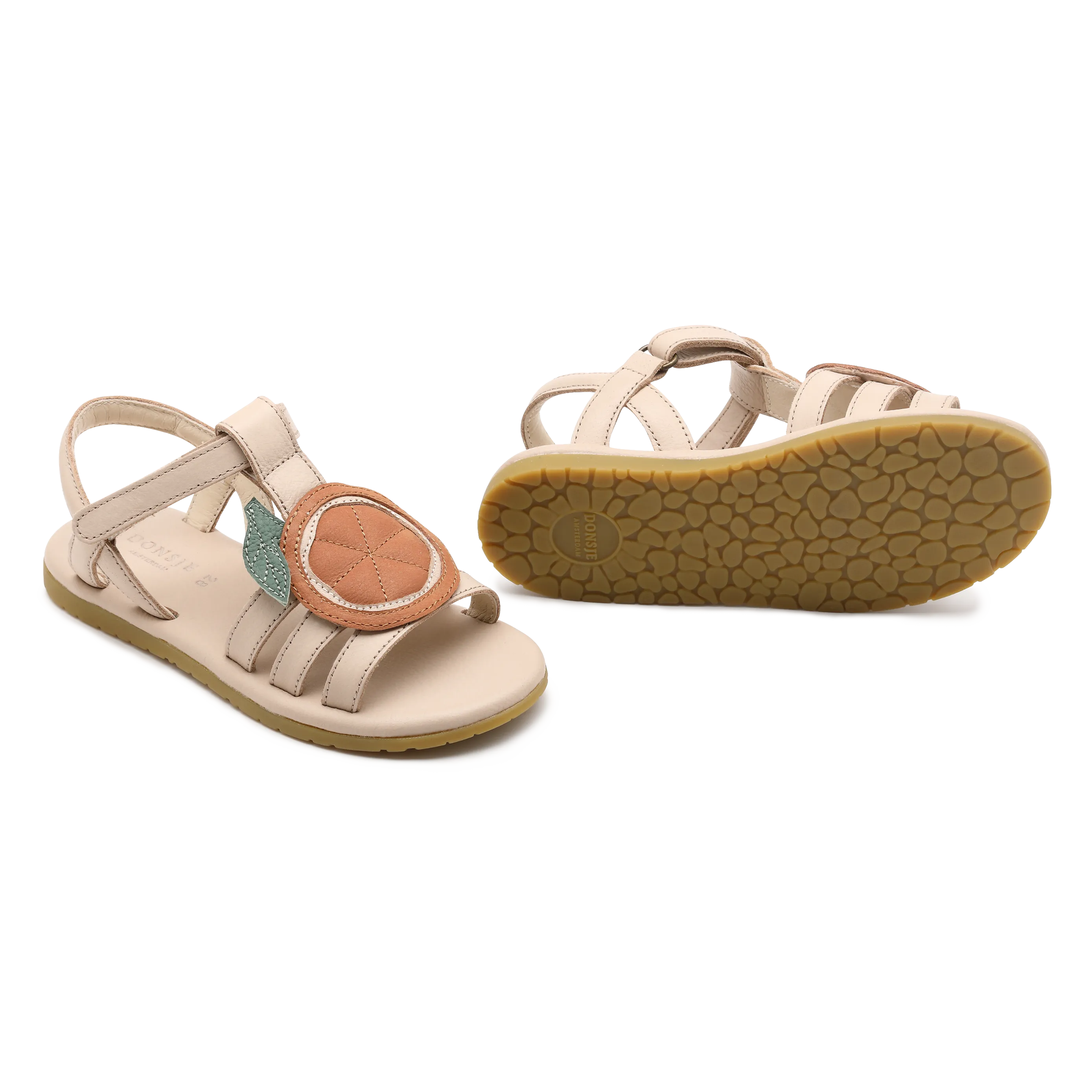 Zodie Sandals | Arancia | Cream Leather